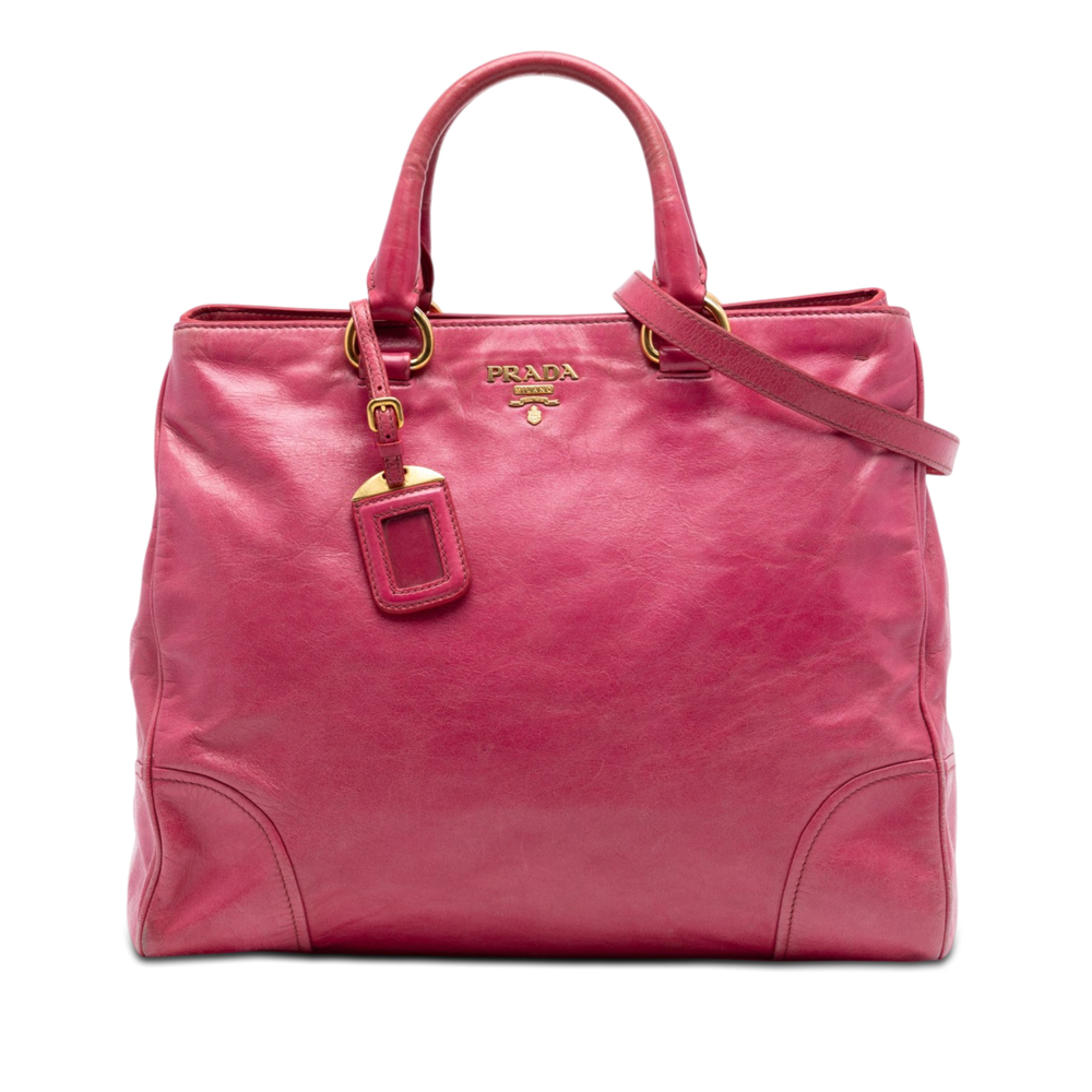 Pre-Loved Prada Vitello Shine Satchel